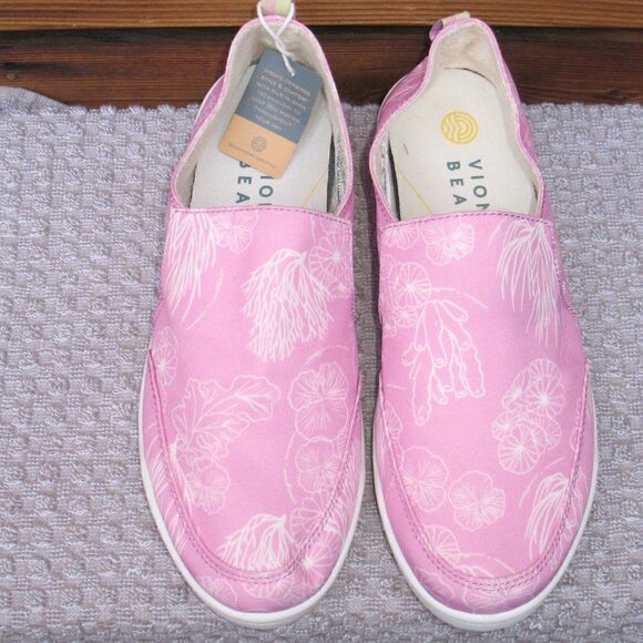 Vionic Women’s 7 Malibu Slip on Flats Shoes Jellyfish Pink - Picture 3 of 11